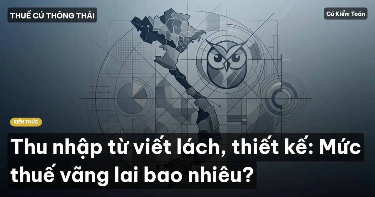 Thu nhập từ viết lách, thiết kế: Mức thuế vãng lai bao nhiêu?