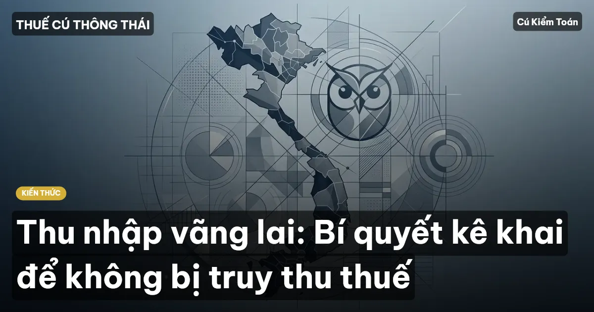 Thu nhập vãng lai: Bí quyết kê khai để không bị truy thu thuế