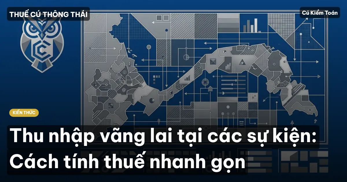 Thu nhập vãng lai tại các sự kiện: Cách tính thuế nhanh gọn