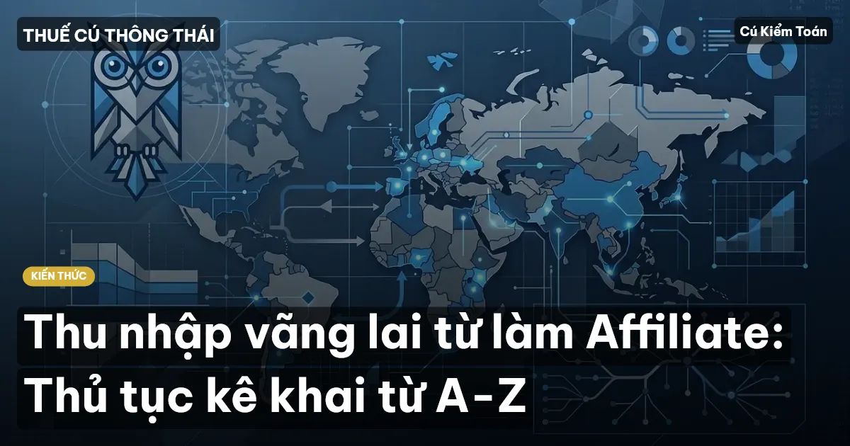 Thu nhập vãng lai từ làm Affiliate: Thủ tục kê khai từ A-Z