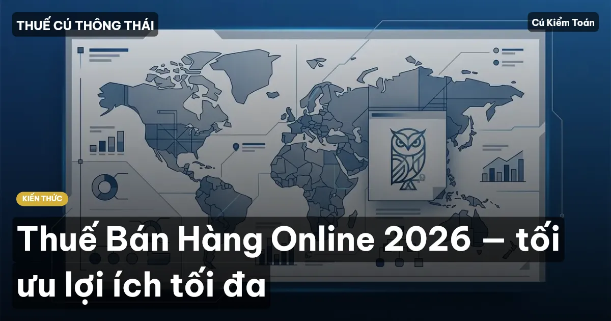 Thuế Bán Hàng Online 2026 — tối ưu lợi ích tối đa