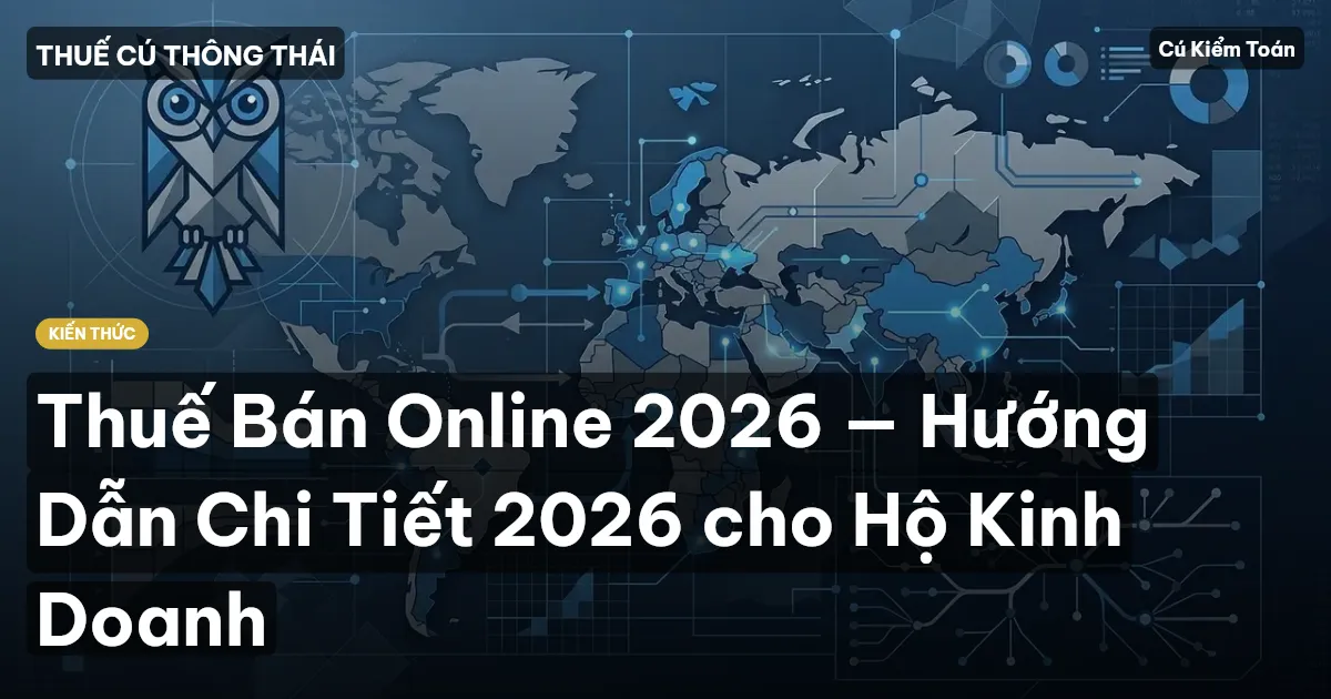 Thuế Bán Online 2026 — Hướng Dẫn Chi Tiết 2026 cho Hộ Kinh Doanh