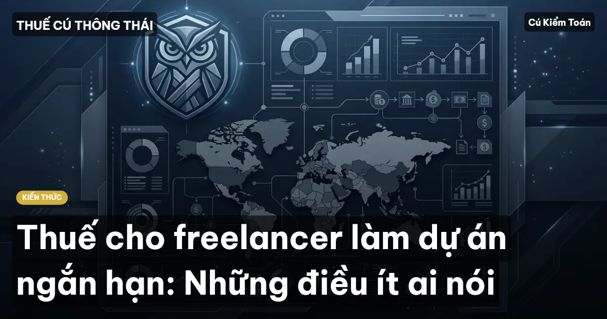 Thuế cho freelancer làm dự án ngắn hạn: Những điều ít ai nói