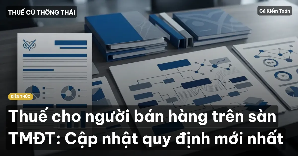 Thuế cho người bán hàng trên sàn TMĐT: Cập nhật quy định mới nhất