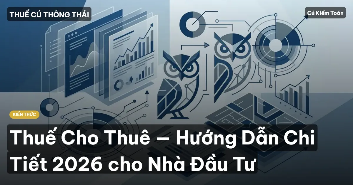 Thuế Cho Thuê — Hướng Dẫn Chi Tiết 2026 cho Nhà Đầu Tư