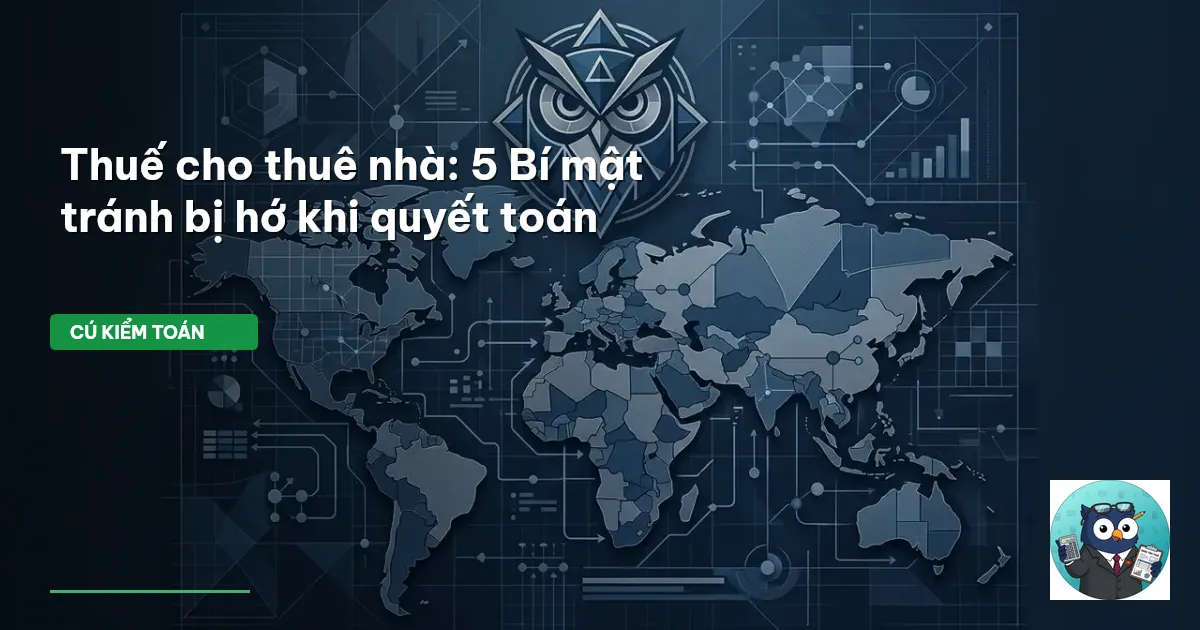 Thuế cho thuê nhà: 5 Bí mật tránh bị hớ khi quyết toán