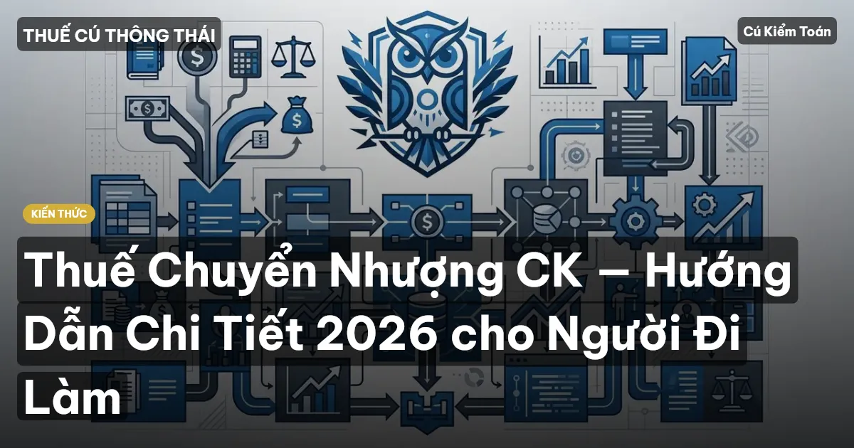 Thuế Chuyển Nhượng CK — Hướng Dẫn Chi Tiết 2026 cho Người Đi Làm