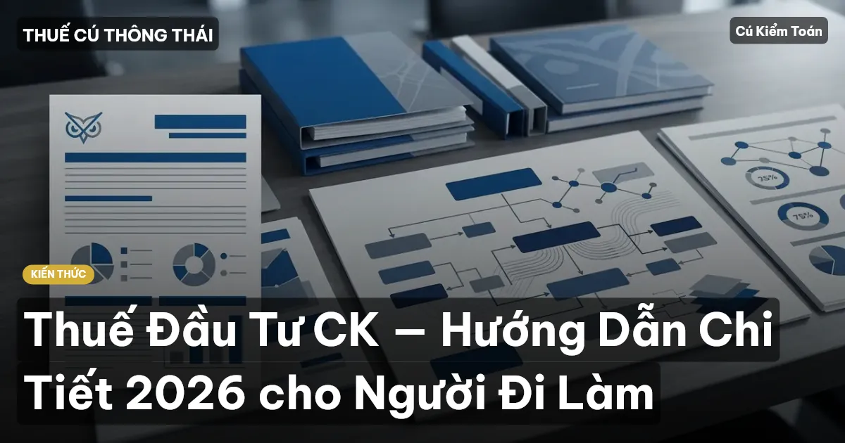 Thuế Đầu Tư CK — Hướng Dẫn Chi Tiết 2026 cho Người Đi Làm