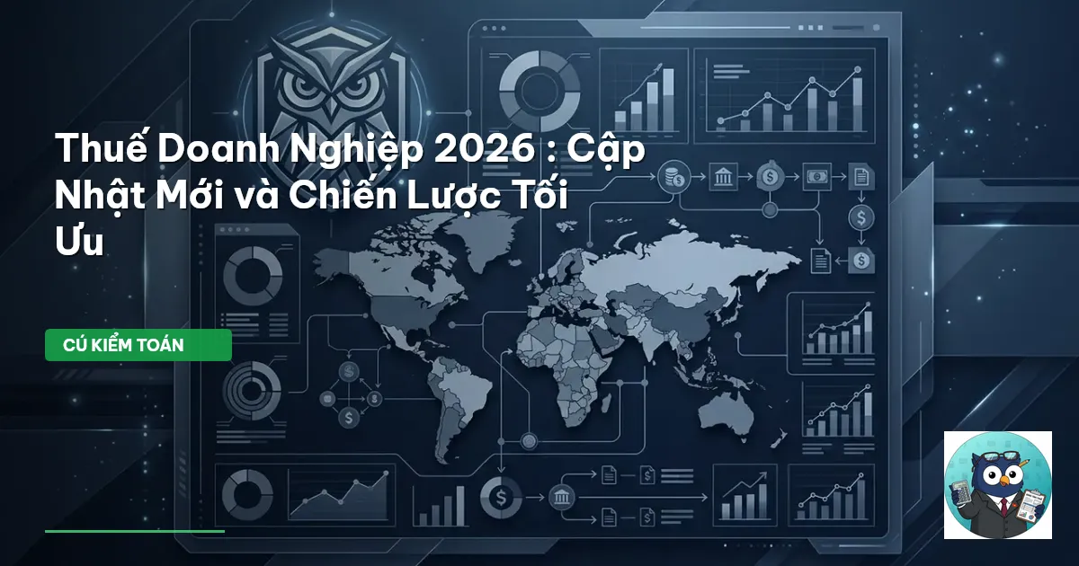 Thuế Doanh Nghiệp 2026 : Cập Nhật Mới và Chiến Lược Tối Ưu