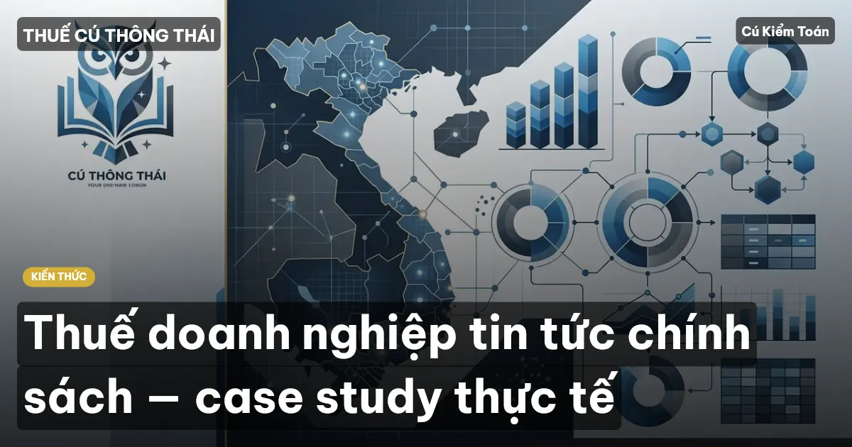 Thuế doanh nghiệp tin tức chính sách — case study thực tế