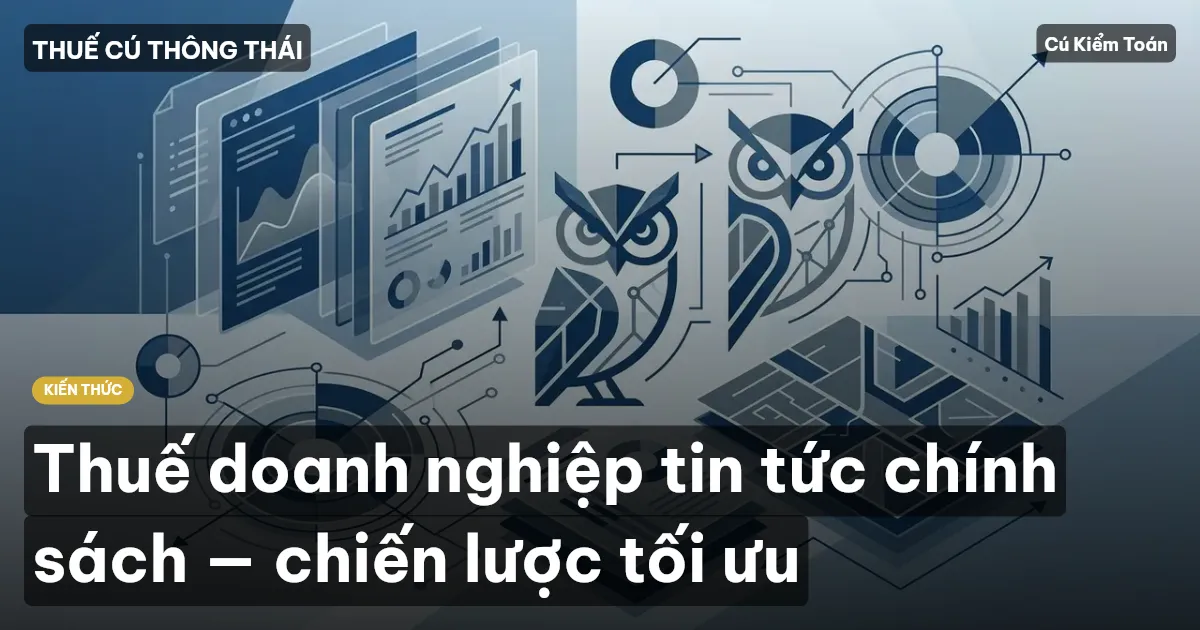 Thuế doanh nghiệp tin tức chính sách — chiến lược tối ưu