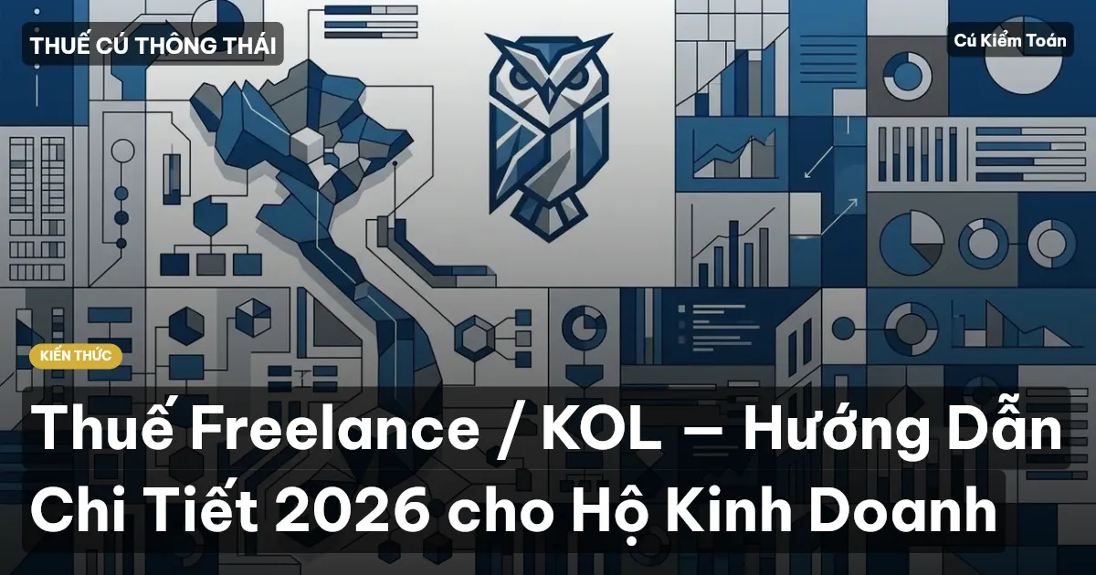 Thuế Freelance / KOL — Hướng Dẫn Chi Tiết 2026 cho Hộ Kinh Doanh