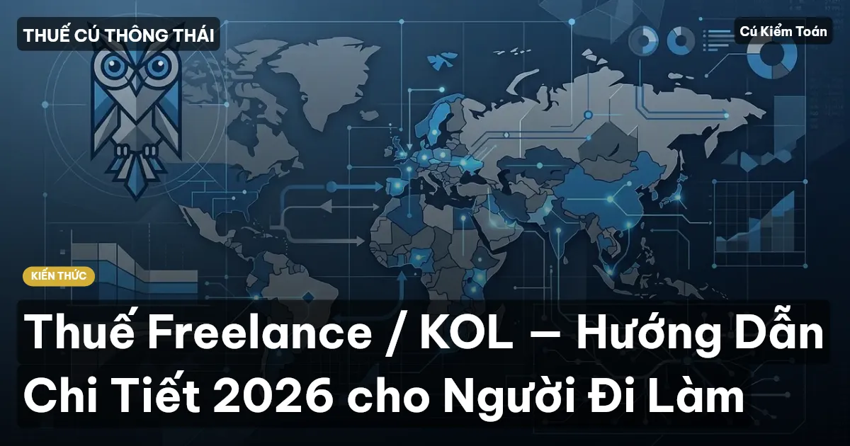 Thuế Freelance / KOL — Hướng Dẫn Chi Tiết 2026 cho Người Đi Làm