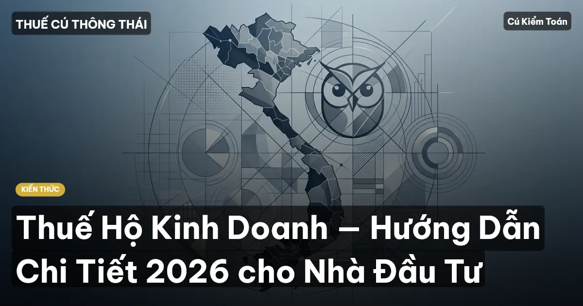 Thuế Hộ Kinh Doanh — Hướng Dẫn Chi Tiết 2026 cho Nhà Đầu Tư
