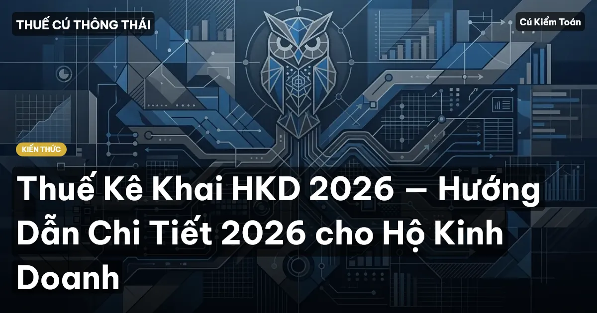 Thuế Kê Khai HKD 2026 — Hướng Dẫn Chi Tiết 2026 cho Hộ Kinh Doanh