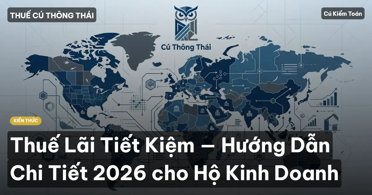 Thuế Lãi Tiết Kiệm — Hướng Dẫn Chi Tiết 2026 cho Hộ Kinh Doanh