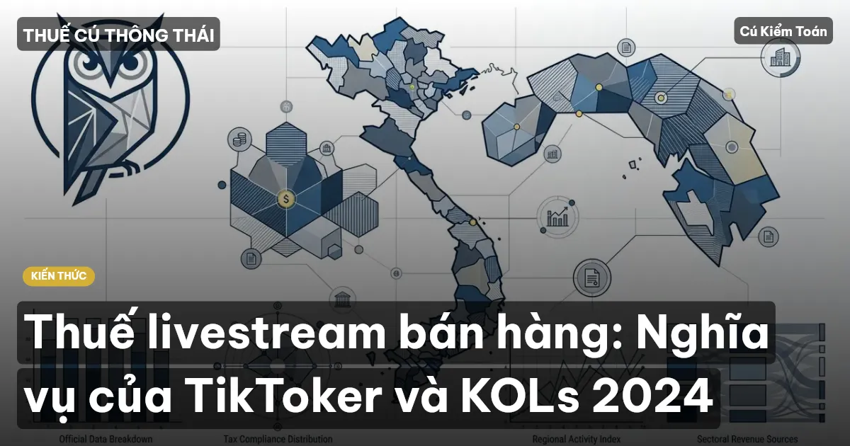 Thuế livestream bán hàng: Nghĩa vụ của TikToker và KOLs 2024
