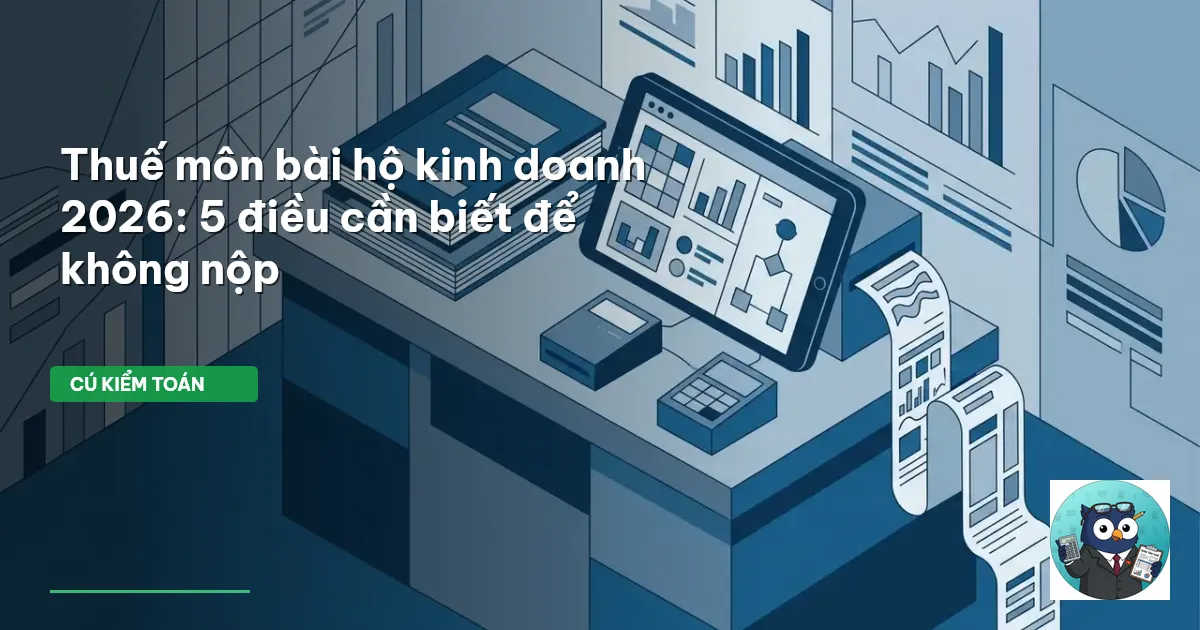 thuế môn bài hộ kinh doanh 2026