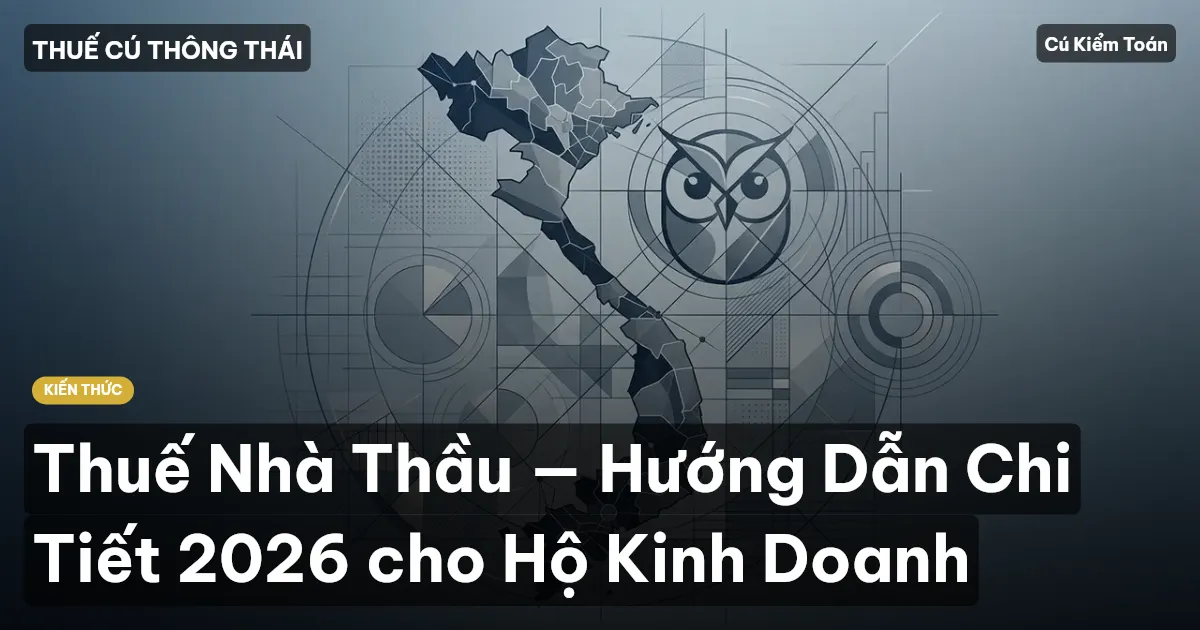 Thuế Nhà Thầu — Hướng Dẫn Chi Tiết 2026 cho Hộ Kinh Doanh