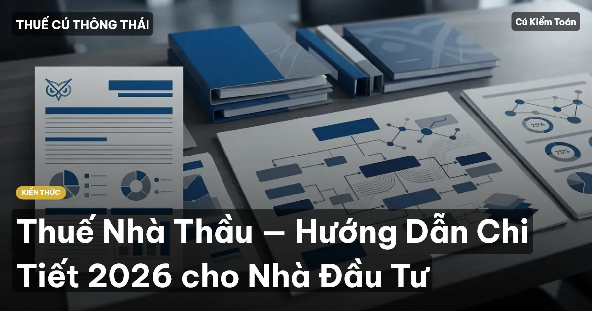Thuế Nhà Thầu — Hướng Dẫn Chi Tiết 2026 cho Nhà Đầu Tư