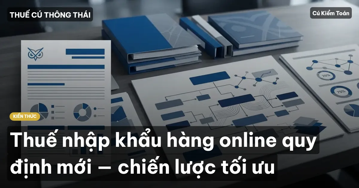 Thuế nhập khẩu hàng online quy định mới — chiến lược tối ưu