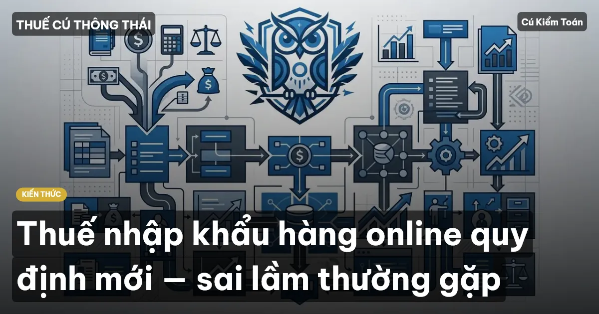 Thuế nhập khẩu hàng online quy định mới — sai lầm thường gặp