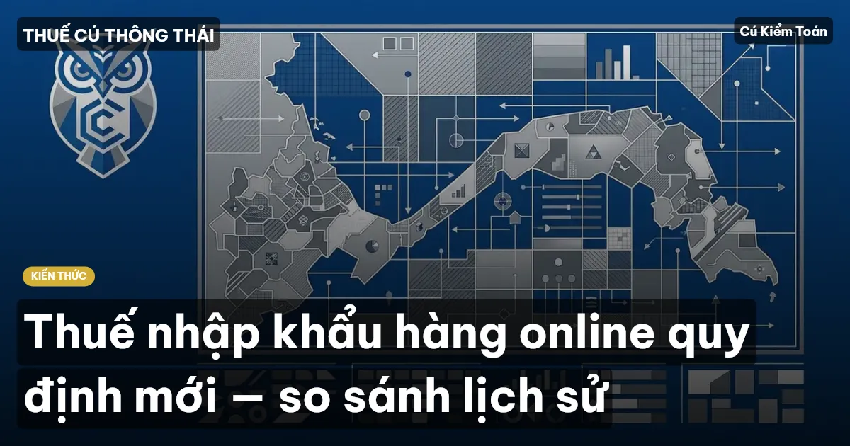 Thuế nhập khẩu hàng online quy định mới — so sánh lịch sử