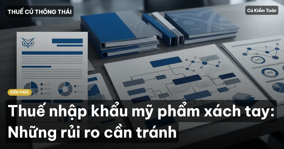Thuế nhập khẩu mỹ phẩm xách tay: Những rủi ro cần tránh
