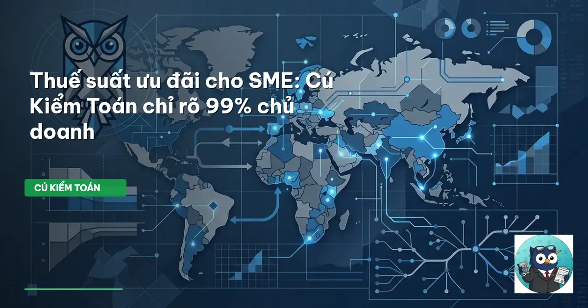 Thuế suất ưu đãi cho SME: Cú Kiểm Toán chỉ rõ 99% chủ doanh