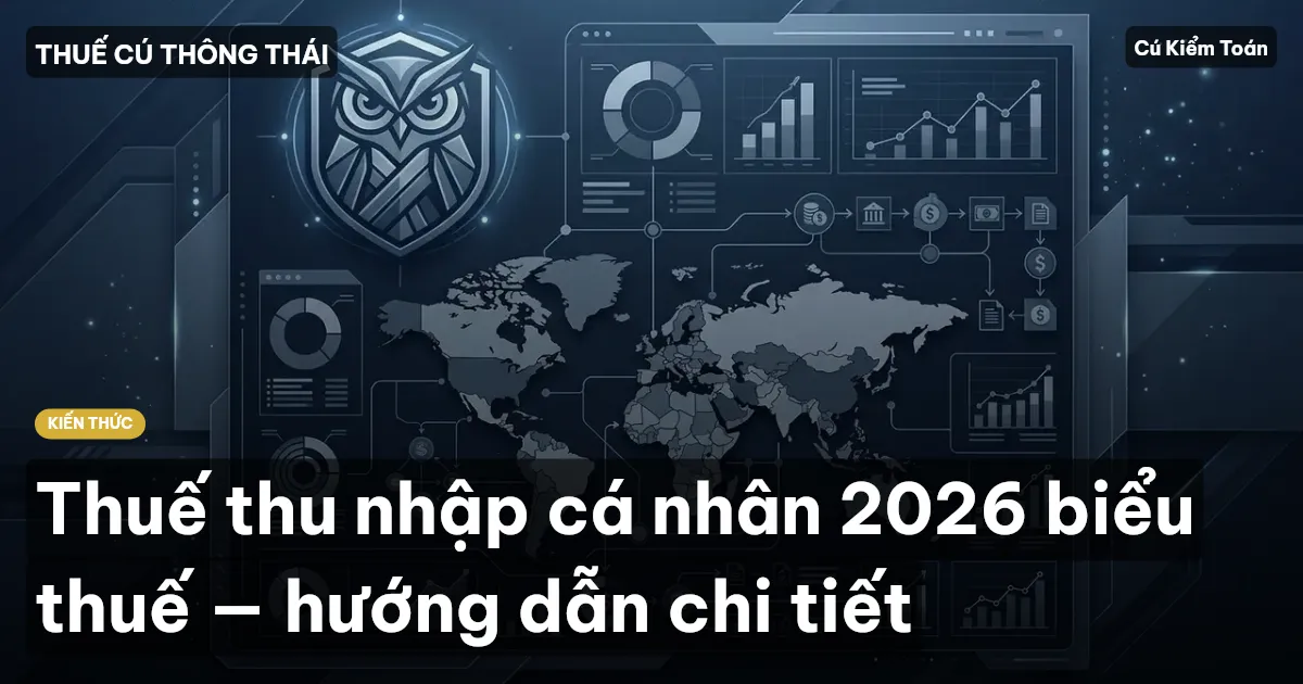 Thuế thu nhập cá nhân 2026 biểu thuế — hướng dẫn chi tiết