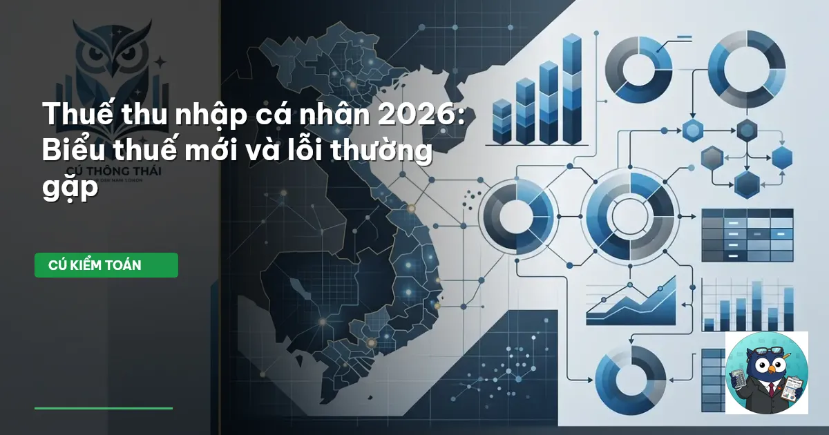 Thuế thu nhập cá nhân 2026: Biểu thuế mới và lỗi thường gặp