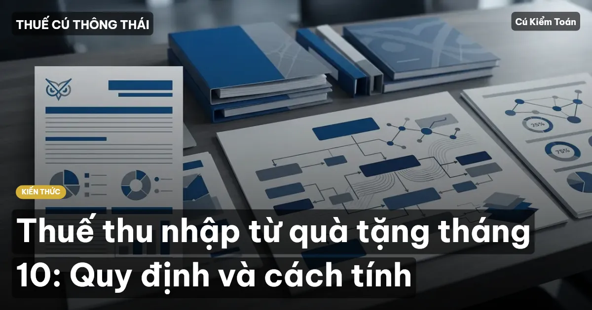 Thuế thu nhập từ quà tặng tháng 10: Quy định và cách tính