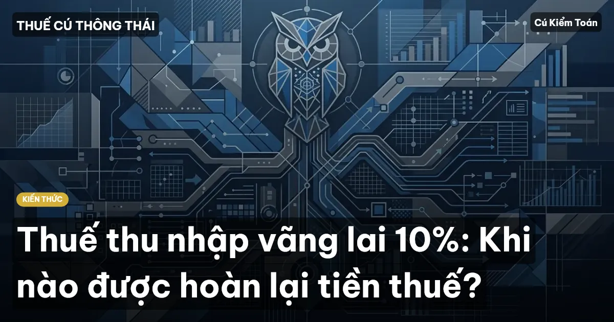 Thuế thu nhập vãng lai 10%: Khi nào được hoàn lại tiền thuế?