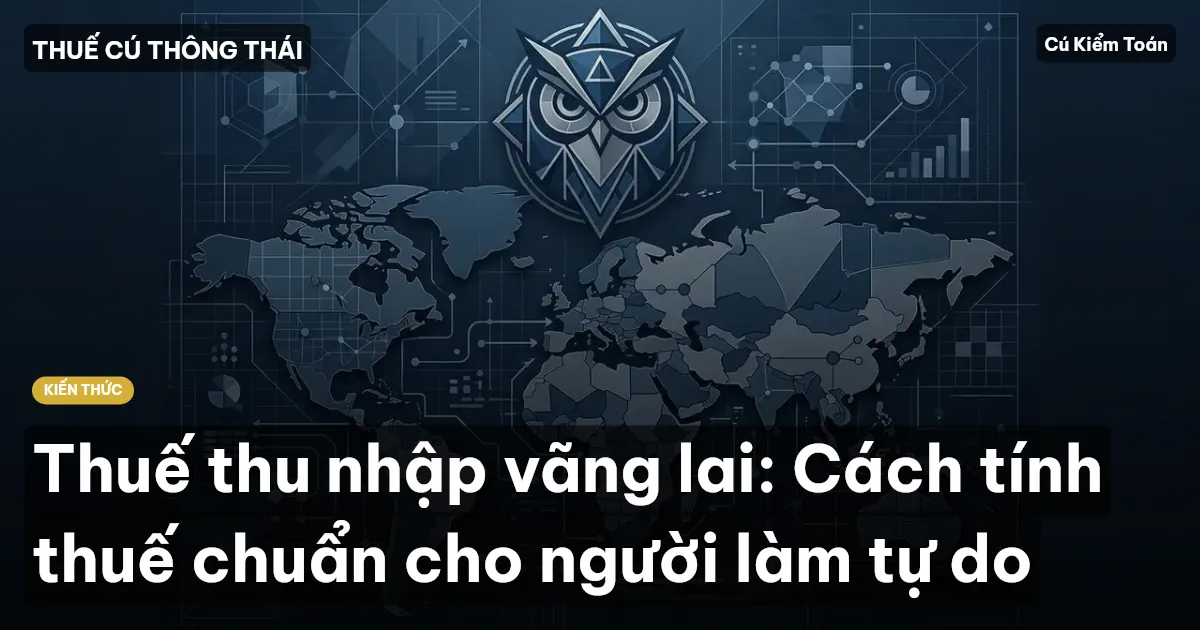 Thuế thu nhập vãng lai: Cách tính thuế chuẩn cho người làm tự do