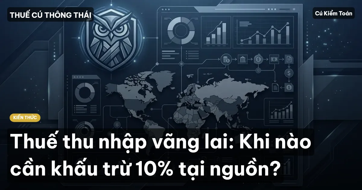 Thuế thu nhập vãng lai: Khi nào cần khấu trừ 10% tại nguồn?