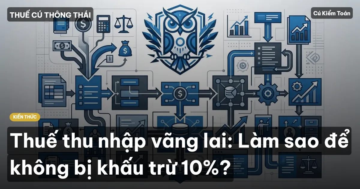 Thuế thu nhập vãng lai: Làm sao để không bị khấu trừ 10%?