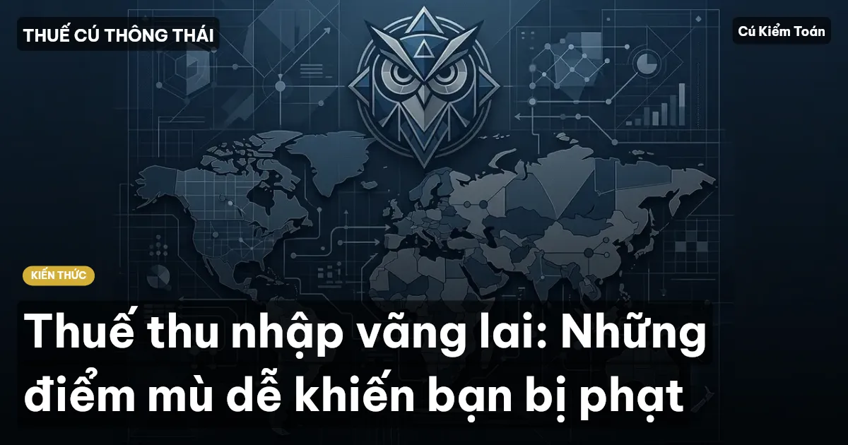 Thuế thu nhập vãng lai: Những điểm mù dễ khiến bạn bị phạt