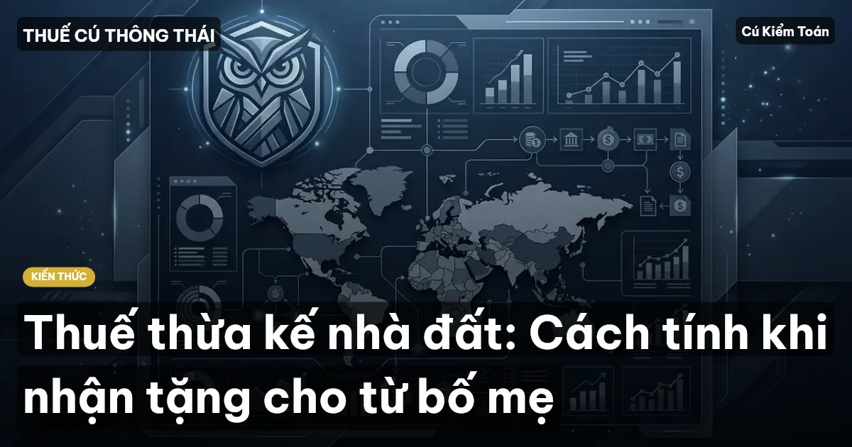 Thuế thừa kế nhà đất: Cách tính khi nhận tặng cho từ bố mẹ