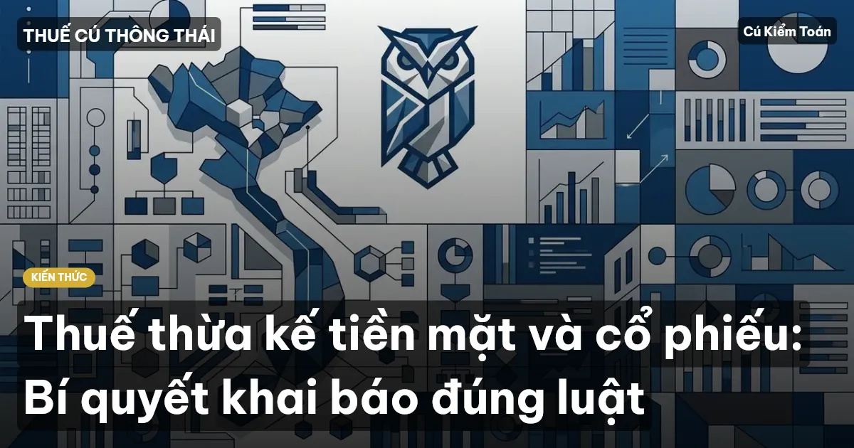 Thuế thừa kế tiền mặt và cổ phiếu: Bí quyết khai báo đúng luật