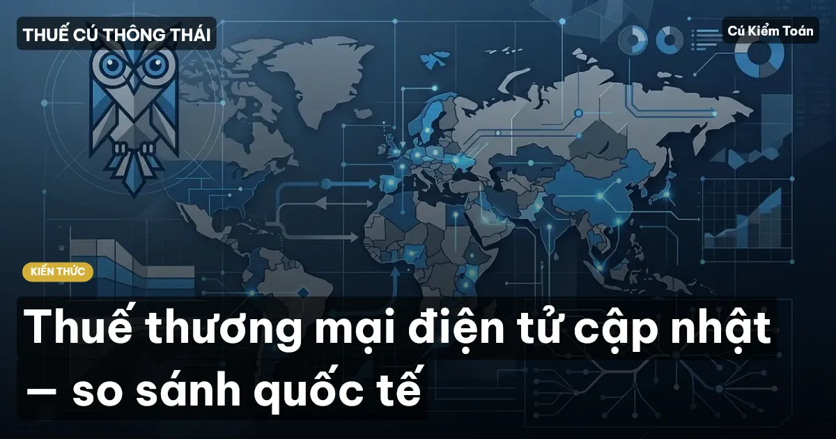 Thuế thương mại điện tử cập nhật — so sánh quốc tế