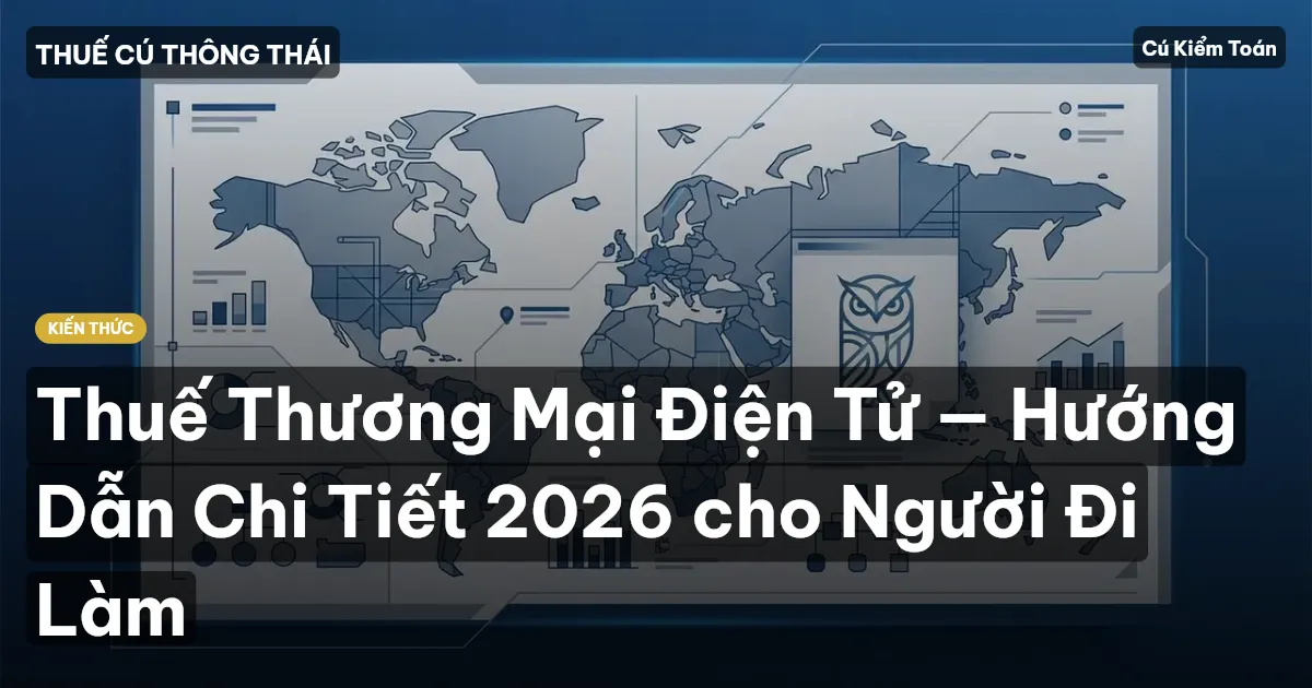 Thuế Thương Mại Điện Tử — Hướng Dẫn Chi Tiết 2026 cho Người Đi Làm