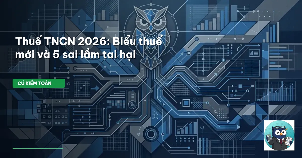 Thuế TNCN 2026: Biểu thuế mới và 5 sai lầm tai hại