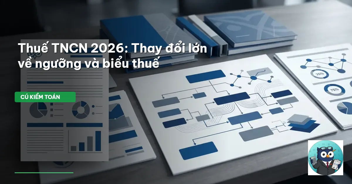Thuế TNCN 2026: Thay đổi lớn về ngưỡng và biểu thuế