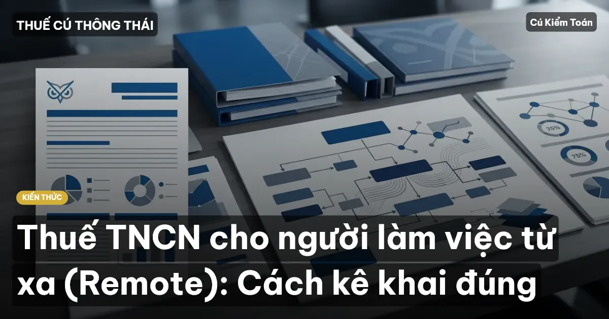 Thuế TNCN cho người làm việc từ xa (Remote): Cách kê khai đúng