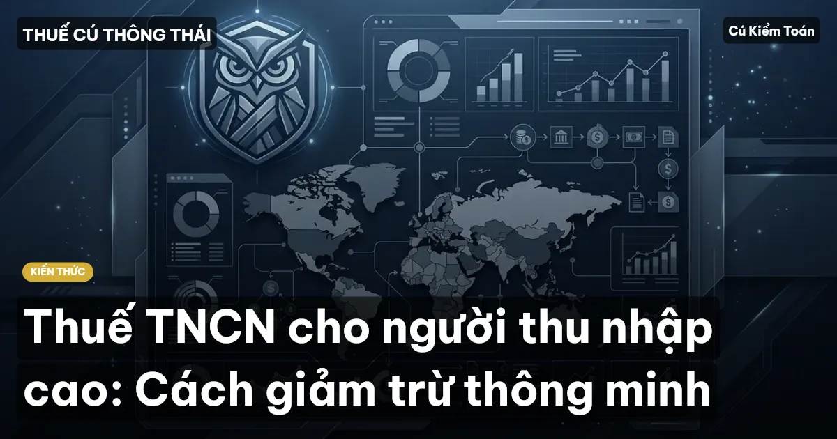 Thuế TNCN cho người thu nhập cao: Cách giảm trừ thông minh