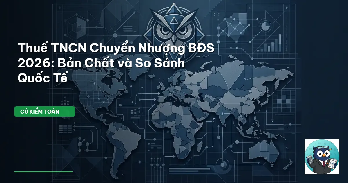 Thuế TNCN Chuyển Nhượng BĐS 2026: Bản Chất và So Sánh Quốc Tế