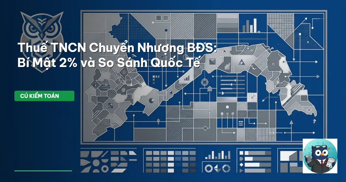 Thuế TNCN Chuyển Nhượng BĐS: Bí Mật 2% và So Sánh Quốc Tế