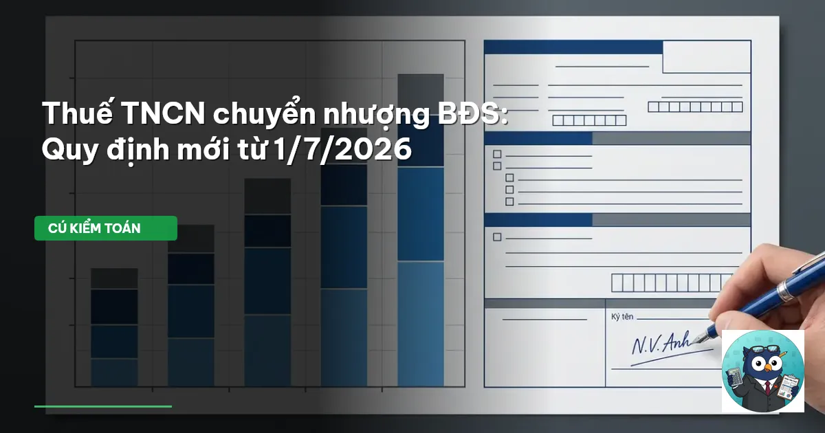 thuế TNCN chuyển nhượng bất động sản 2026