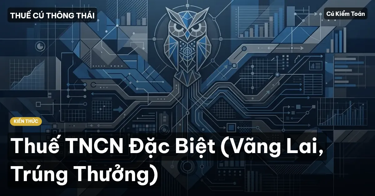 Thuế TNCN Đặc Biệt (Vãng Lai, Trúng Thưởng)