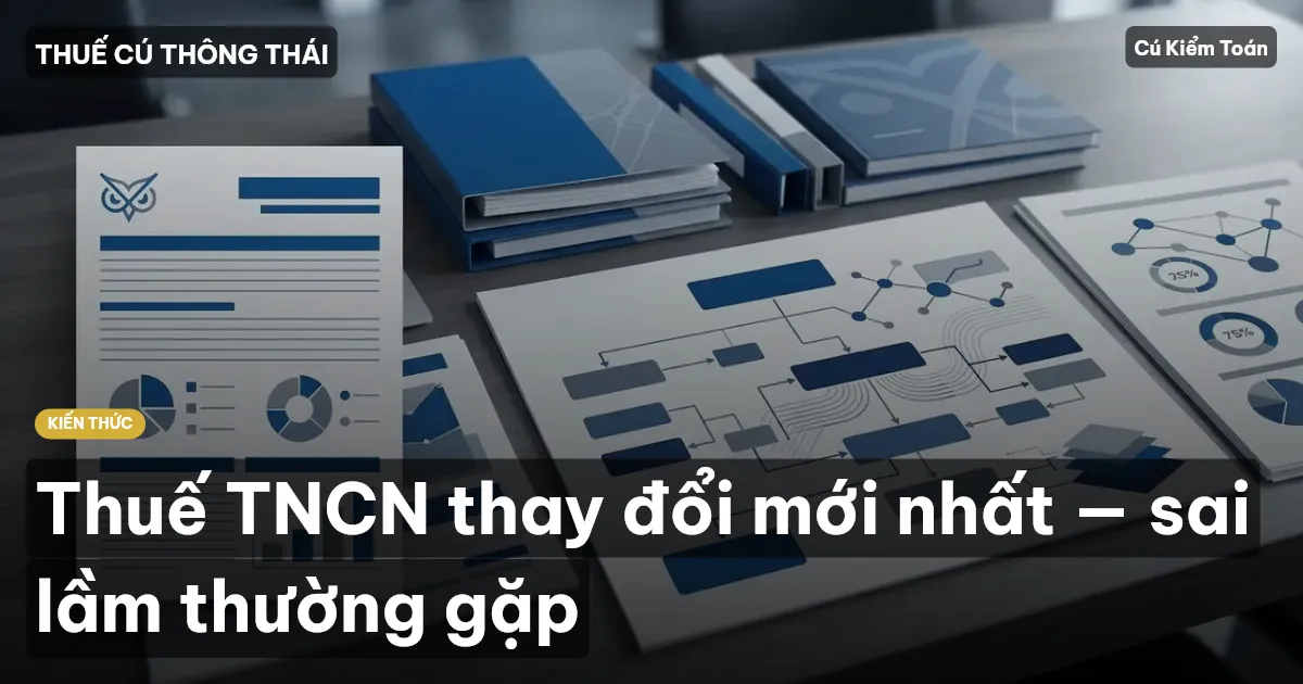 Thuế TNCN thay đổi mới nhất — sai lầm thường gặp